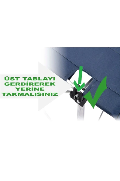 Exent Katlanır Kamp Masası, Piknik Masası, Balkon Masası, Taşıma Çantalı Portatif MASA-SİYAH - 5