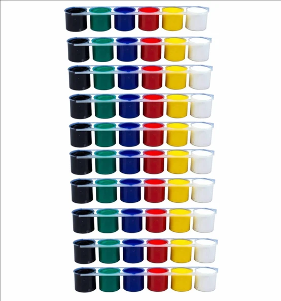 10 Adet 6LI 25 ML AKRİLİK BOYA 6x25 Toplam 150 ML ürün görseli 1