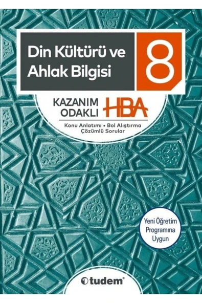 Tudem 8.Sınıf Din Kültürü Ahlak Bilgisi Hba