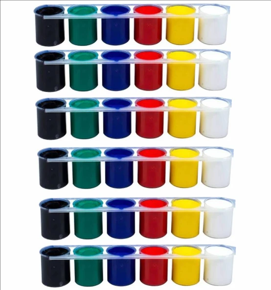 6 Adet 6LI 25 ML AKRİLİK BOYA ürün görseli 1