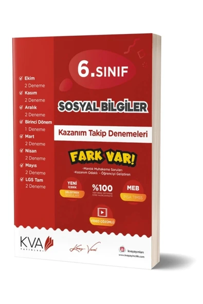 Kva 6.Sınıf Sosyal Bilgiler Kazanım Takip Denemeleri Koray Varol Akademi