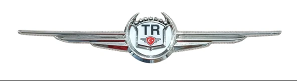 ÇELENK ARMA PLASTİK KROM TR LOGOLU BEYAZ ÇERÇEVE - 2