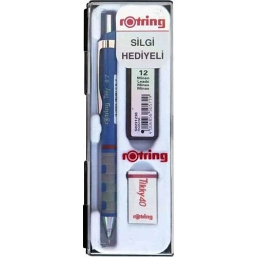 Rotring Tıkky Min Silgi 3'Lü Okul Seti- 0.7 Mavi Ro-Kk07-07 M