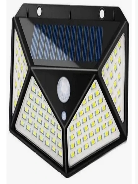 100 Ledli 3 ModGüneş Enerjili Solar Lamba Bahçe Yazlık Ev Led Hareket Sensörlü 4 Taraflı Aydınlatma - 2