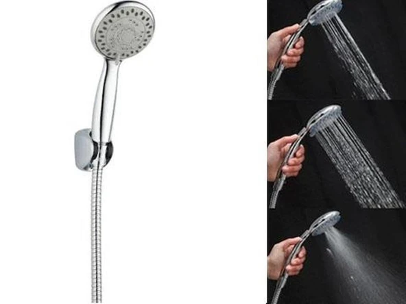 Terapi Etkili 3 Fonksiyonlu Duş Başlığı Seti (5232)