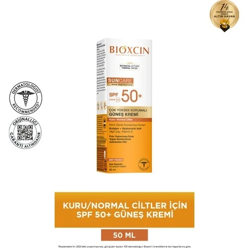 Ürünü Arkadaşına Öner twitter Bioxcin Sun Care Güneş Krem Renkli Yüksek Korumalı Kuru Normal Ciltler İçin SPF50+ 50 ml ürün görseli