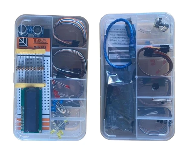 Kutulu Robotik Kodlama Arduino Uno Ekonomik Başlangıç Seti 26 Çeşit 148 Parça - Resim 4