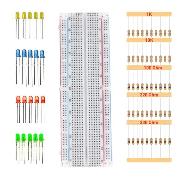 Kutulu Robotik Kodlama Arduino Uno Ekonomik Başlangıç Seti 26 Çeşit 148 Parça - Resim 6