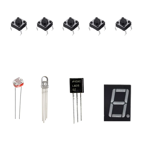 Kutulu Robotik Kodlama Arduino Uno Ekonomik Başlangıç Seti 26 Çeşit 148 Parça - Resim 5