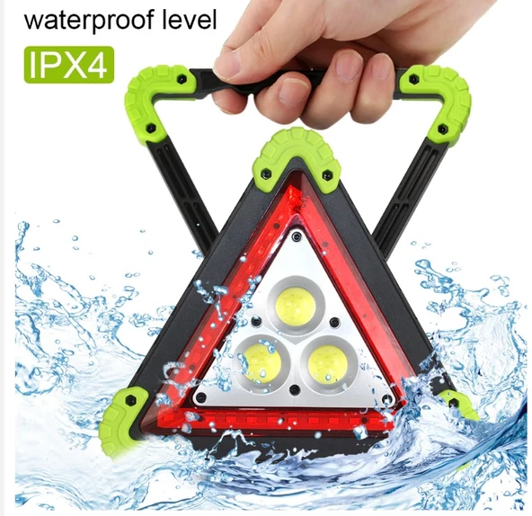Reflektör 3 Ledli Güneş Enerjili - Kamp Feneri - Işıldak - Powerbank - 2