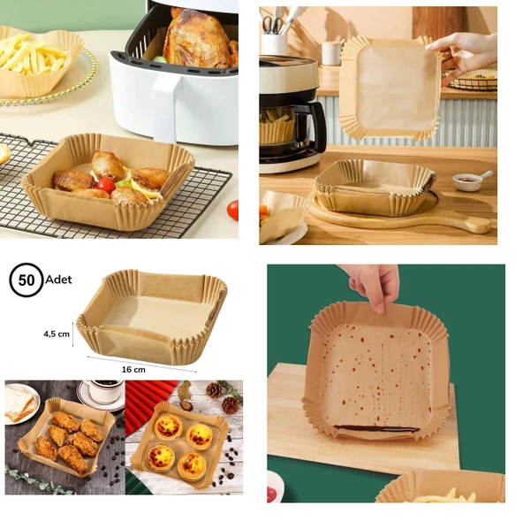 Airfreyer Fritöz Kağıdı Kare XL / XXL 100LÜ - 3