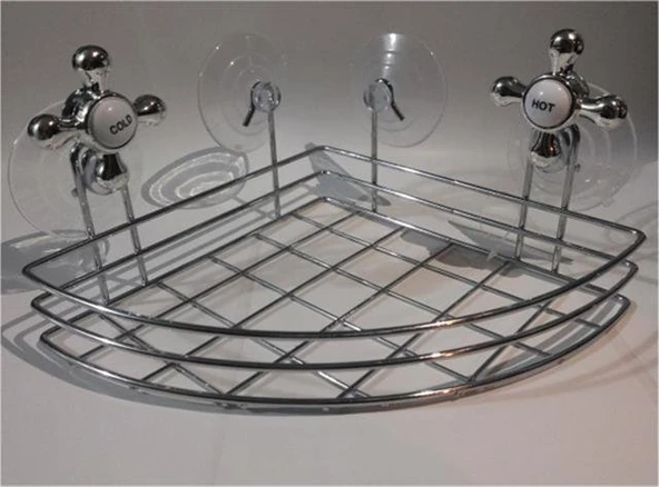 Banyo Organizeri - Çok Amaçlı Köşe Organizer Vantuzlu - 2