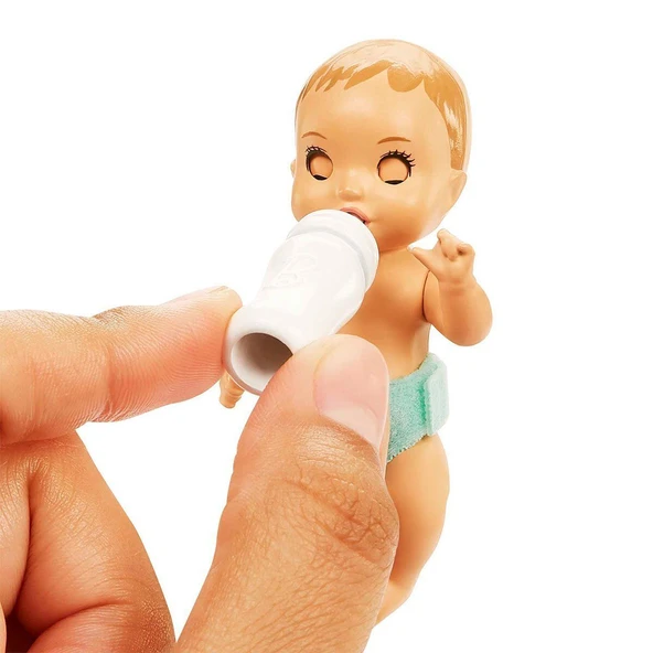 HJY33 Mavi Saçlı Skipper Bebek Bakıcısı  ve Oyun Seti - Resim 5