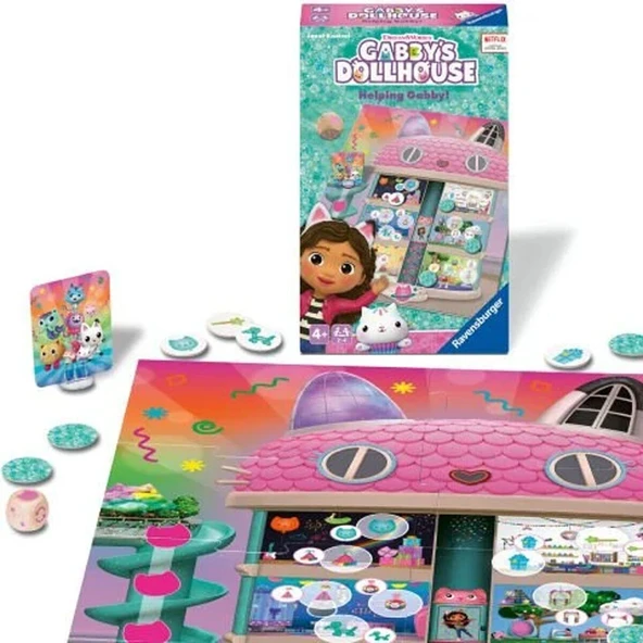 248100 Ravensburger - Gabbys Dollhouse - Seyahat Boy Kutu Oyunu - 2