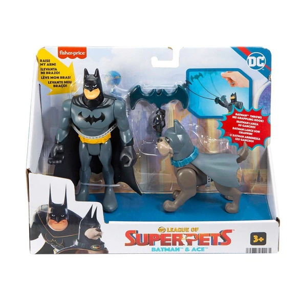 HGL01 Imaginext DC League of Super Pets -  Kahramanlar ve Hayvanlar - Resim 2