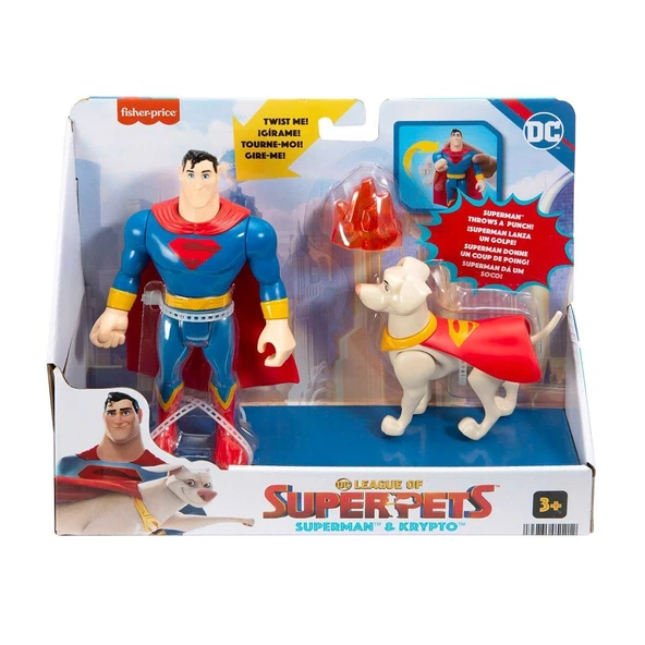 HGL01 Imaginext DC League of Super Pets -  Kahramanlar ve Hayvanlar - Resim 3