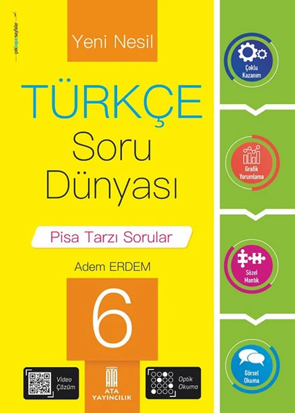 Ata 6.Sınıf Türkçe Soru Dünyası + 18 Deneme Sınavı - Resim 5