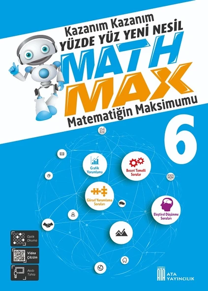 Ata 6.Sınıf Yüzde Yüz Yeni Nesil Math Max + 18 Deneme Sınavı - Resim 4