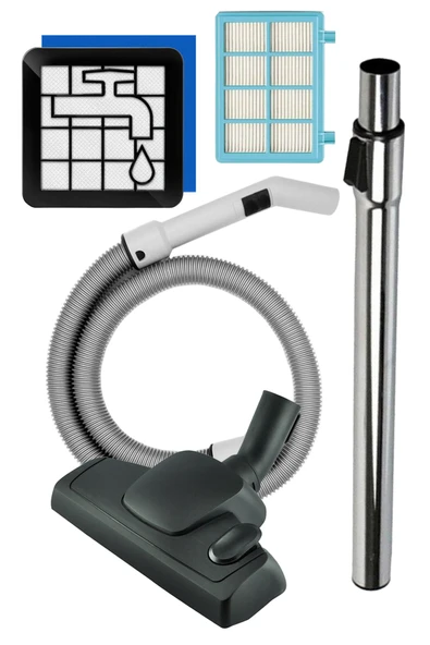 Uyumlu Philips Fc 9332/07 Alternatif Hortum Takımı Başlık Boru Hepa Filtre 6'lı ürün görseli