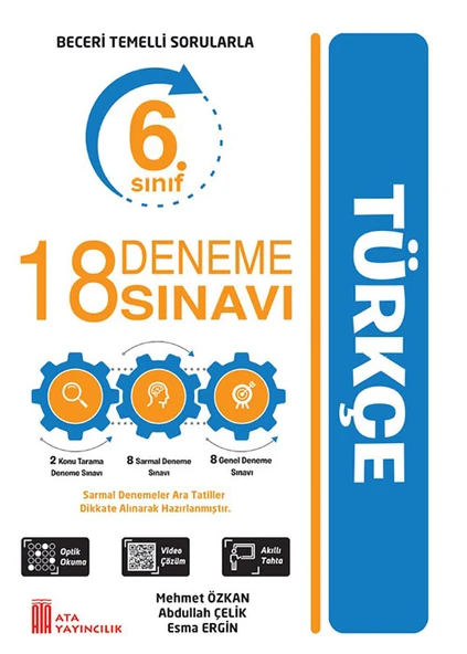 Ata 6.Sınıf Türkçe Soru Dünyası + 18 Deneme Sınavı - Resim 2