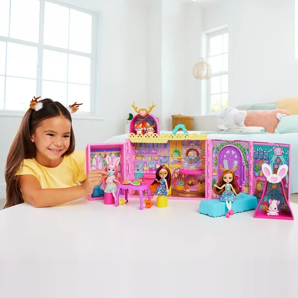 HXL53 Enchantimals Ana Karakter Bebekler Evi - Resim 5