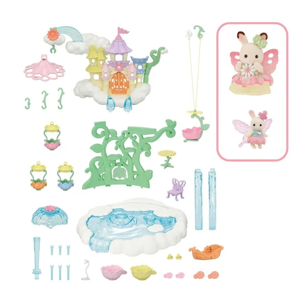 5815 Sylvanian Families Gökyüzü Masal Kalesi Oyun Seti +3 yaş - Resim 3