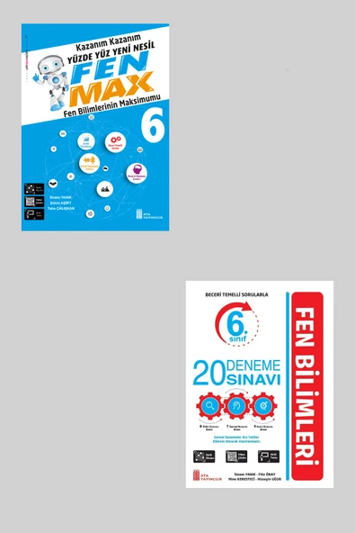 Ata 6.Sınıf Yüzde Yüz Yeni Nesil Fen Max + 20 Deneme Sınavı ürün görseli 1
