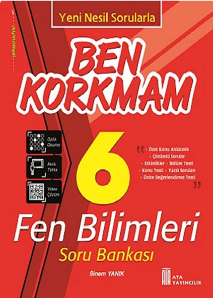 Ata 6.Sınıf Yeni Nesil Sorularla Ben Korkmam Fen Bilimleri + Süper Set - Resim 2