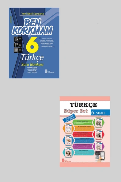 Ata 6.Sınıf Yeni Nesil Sorularla Ben Korkmam Türkçe + Süper Set ürün görseli 1