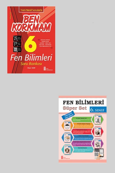 Ata 6.Sınıf Yeni Nesil Sorularla Ben Korkmam Fen Bilimleri + Süper Set ürün görseli 1