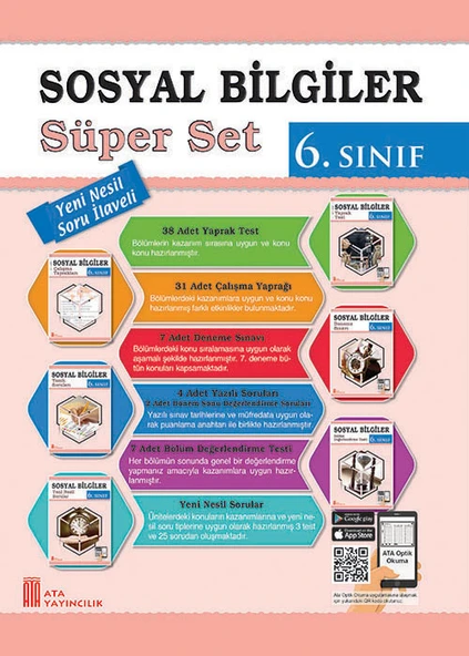 Ata 6.Sınıf Yeni Nesil Sorularla Ben Korkmam Sosyal Bilgiler + Süper Set - Resim 3