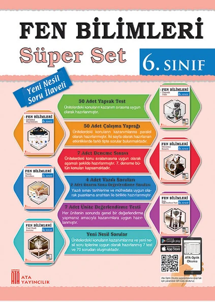 Ata 6.Sınıf Yeni Nesil Sorularla Ben Korkmam Fen Bilimleri + Süper Set - Resim 3