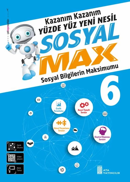 Ata 6.Sınıf Yüzde Yüz Yeni Nesil Sosyal Max + 27 Deneme Sınavı - Resim 4