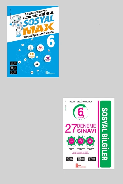 Ata 6.Sınıf Yüzde Yüz Yeni Nesil Sosyal Max + 27 Deneme Sınavı ürün görseli 1