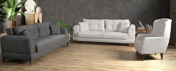 Zuliden Rosa Koltuk Takımı 3+3+1