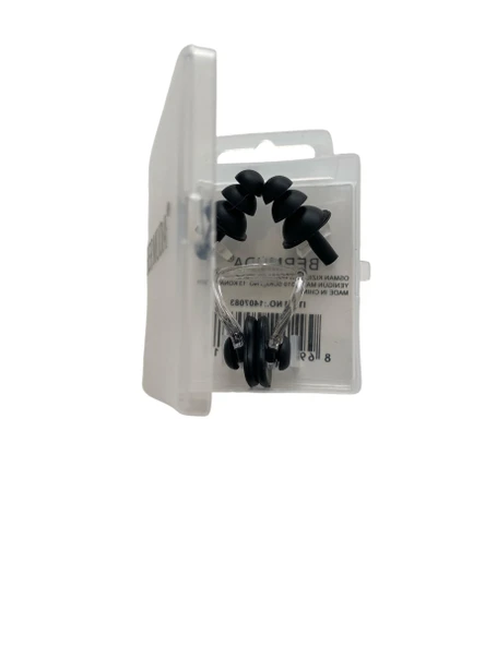 Silikon Kulak Burun Tıkacı Yüzme Su Geçirmez Kulak Tıpası Burun Klipsi Kutulu - 5