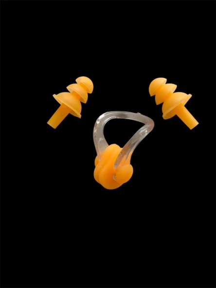 Silikon Kulak Burun Tıkacı Yüzme Su Geçirmez Kulak Tıpası Burun Klipsi Kutulu - 3