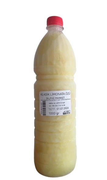 Klasik Doğal Limonata Özü Konsantre Donuk 1 lt (5 lt Elde Edilir) - Resim 3