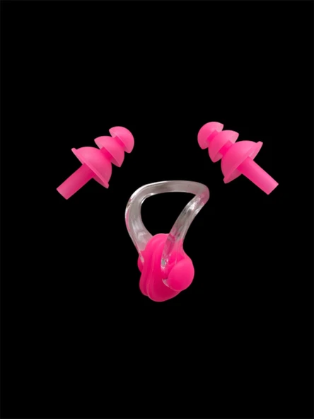 Silikon Kulak Burun Tıkacı Yüzme Su Geçirmez Kulak Tıpası Burun Klipsi Kutulu - 4