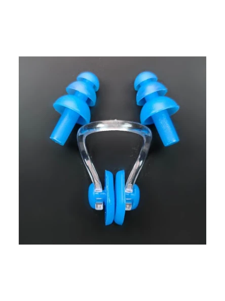 Silikon Kulak Burun Tıkacı Yüzme Su Geçirmez Kulak Tıpası Burun Klipsi Kutulu - 2