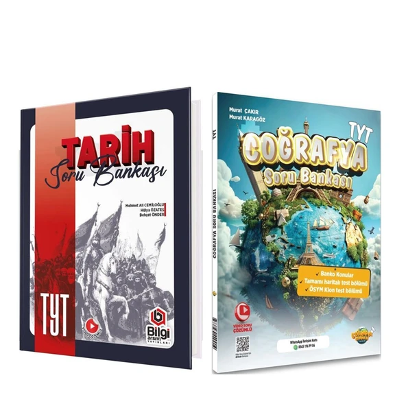 Bilgi Arşivi TYT Tarih ve Coğrafya Gurmesi Coğrafya Soru Bankası Seti 2 Kitap ürün görseli 1