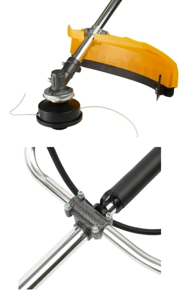 Benzinli tırpan ROTOR BC520A Benzinli Ot Çalı Çim Biçme Makinası Yan Tırpan - Resim 4