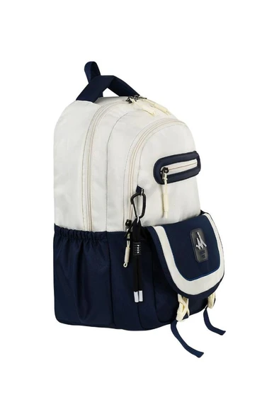 Unisex Lise Sırt Çantası Ortaokul Sırt Çantası 45*32 Cm Anahtarlık Hediyeli - 10