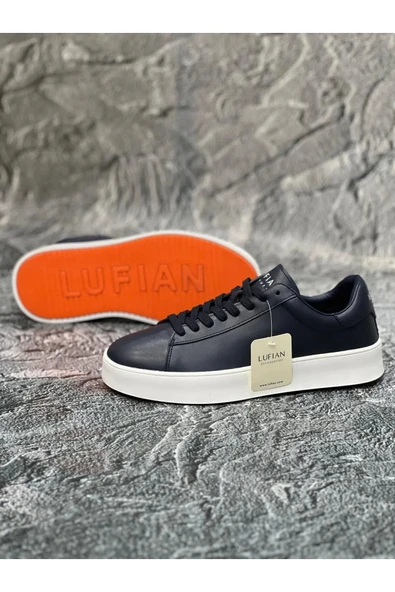Lufian Anton Sneaker Erkek Deri Ayakkabı Lacivert 111230254 - 3