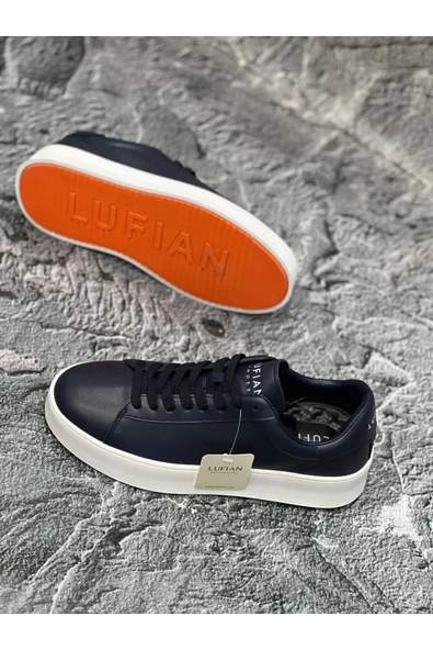 Lufian Anton Sneaker Erkek Deri Ayakkabı Lacivert 111230254 - 4