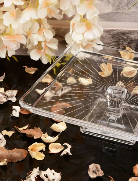 Paşabahçe Madlen Ayaklı Servis Tabağı 950007 - 2