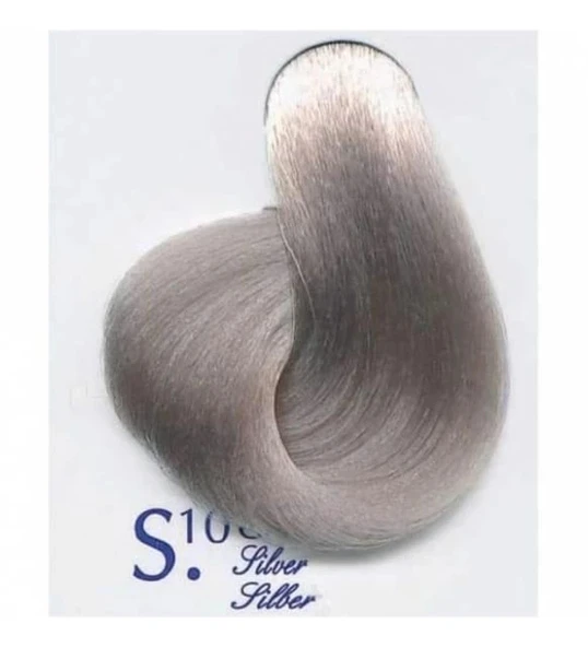 S10 Akos Saç Boyası Gümüş Rengi 60Gr Tüp Ambalajlı