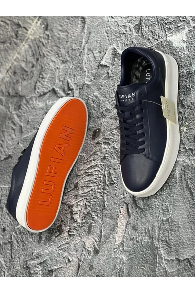 Lufian Anton Sneaker Erkek Deri Ayakkabı Lacivert 111230254 - 6