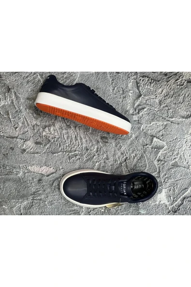 Lufian Anton Sneaker Erkek Deri Ayakkabı Lacivert 111230254 - 5
