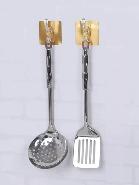 6lı Gold Kanca Askı Güçlü Yapışkanlı Mutfak Banyo Askısı - 3